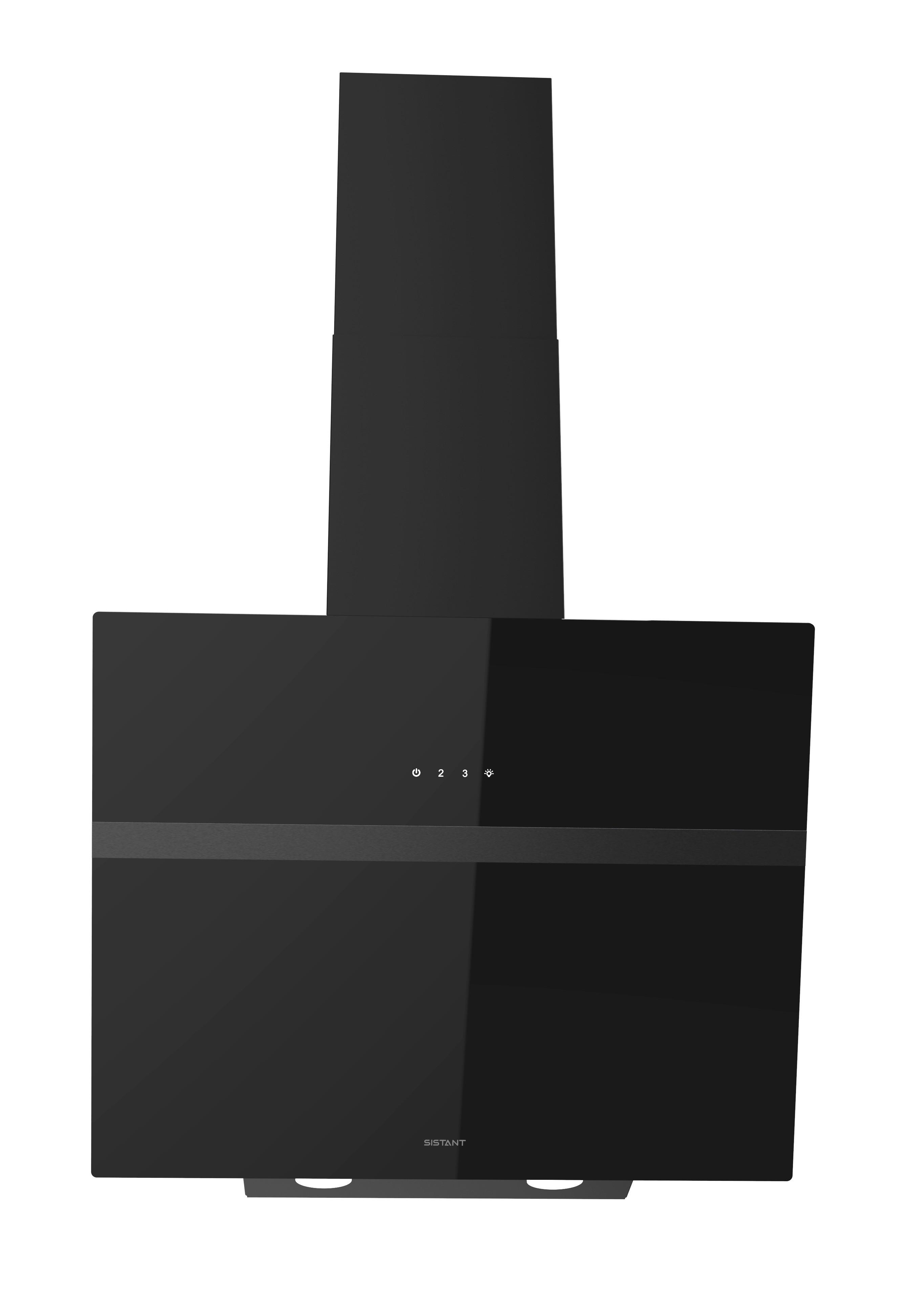 Dunstabzugshaube Dh6003 Schwarz B: 59,6 Touch - Schwarz, LIFESTYLE, Metall (59,6/92-118/36,7cm) - Sistant