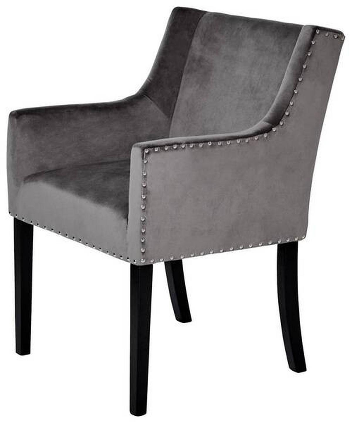Armlehnstuhl Savik Kent Anthrazit/schwarz B: 58 Cm - Anthrazit/Schwarz, MODERN, Holz (58/62,5/88cm) - Livetastic