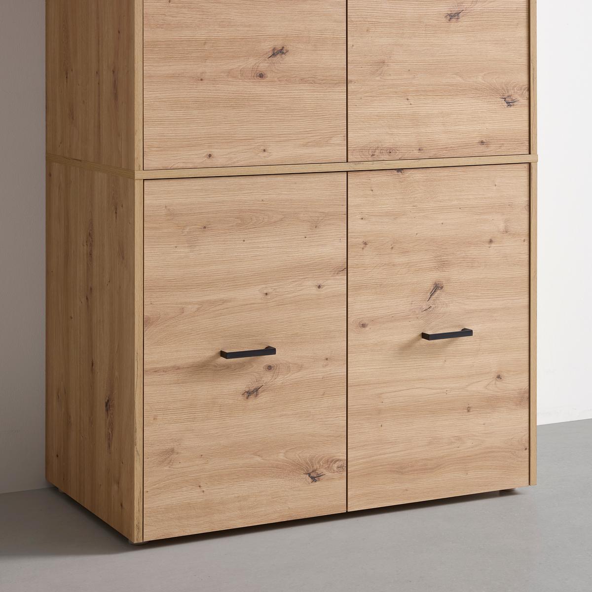 PODSTAVNÁ SKŘÍŇKA KIVO - černá/dub artisan, Moderní, kompozitní dřevo/plast (90/69,8/52,1cm)