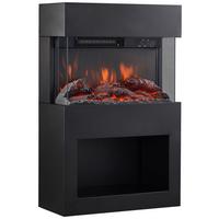 Elektrokamin Henri - Schwarz, Basics, Glas/Metall (48,0/75,0/21,7cm)