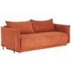 Schlafsofa Giulia - Rostfarben/Schwarz, MODERN, Textil (217/75-95/112cm) - Luca Bessoni