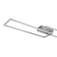 LED-Deckenleuchte Suna - Alufarben/Nickelfarben, MODERN, Kunststoff/Metall (93/22/6,5cm) - Luca Bessoni