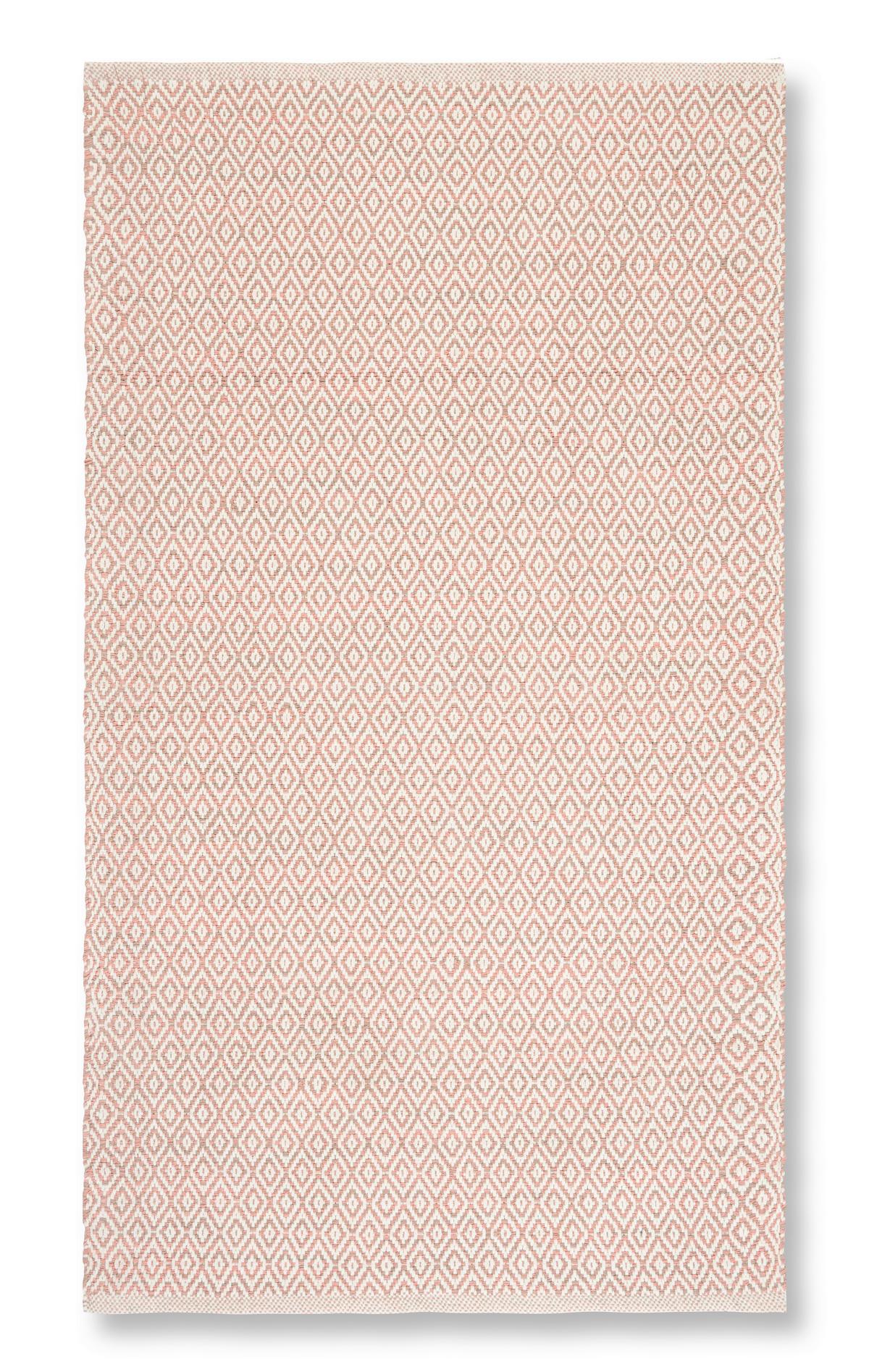 RUČNE TKANÝ KOBEREC Carola 1, 60/120cm, ružová - ružová, Basics, textil (60/120cm) - Modern Living