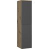 Midischrank C-Line Eichefarben/Anthrazit B: 30 cm - Eichefarben/Anthrazit, MODERN, Glas/Holzwerkstoff (30/132/32cm) - Stylife