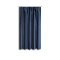Vorhang mit Band Ben II 135x175 cm Blau - Blau, KONVENTIONELL, Textil (135/175cm) - Ondega