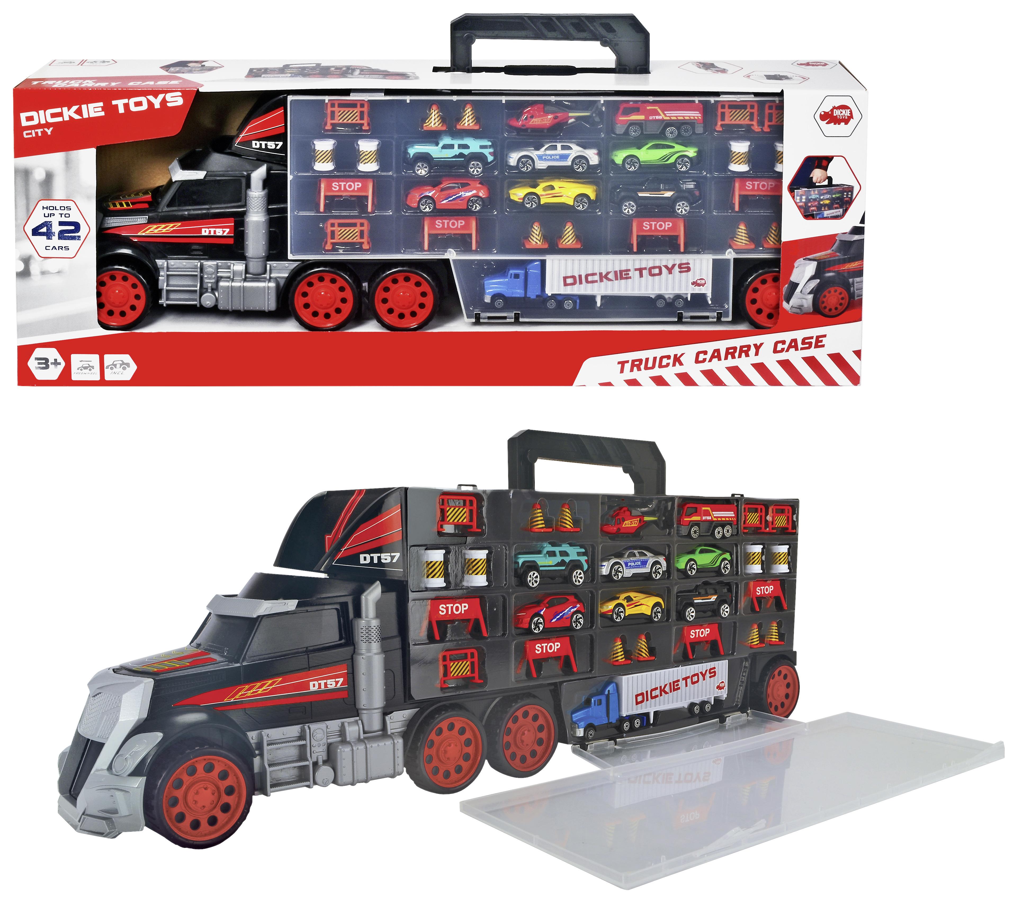 Spielzeugauto Truck Carry Case mit Autos, Helikopter Ab 3 J. - Multicolor, Basics, Kunststoff (12/68,5/25cm)