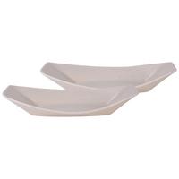 Schüsselset Keramik Creme 2--Teilig. BxH: 31x12 cm - Creme, Basics, Keramik (31/12cm) - Creatable