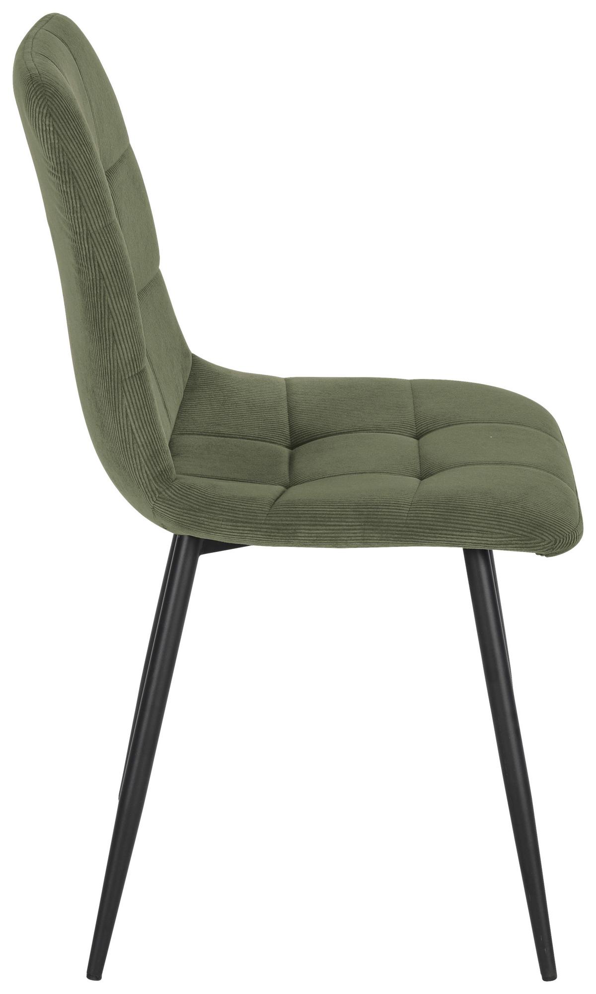 ŽIDLE NINO - černá/zelená, Moderní, kov/dřevo (45/87/57cm) - Mömax