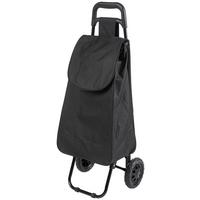 Einkaufstrolley Pengyou - Silberfarben/Schwarz, KONVENTIONELL, Kunststoff/Textil (92/35/28cm) - Luca Bessoni