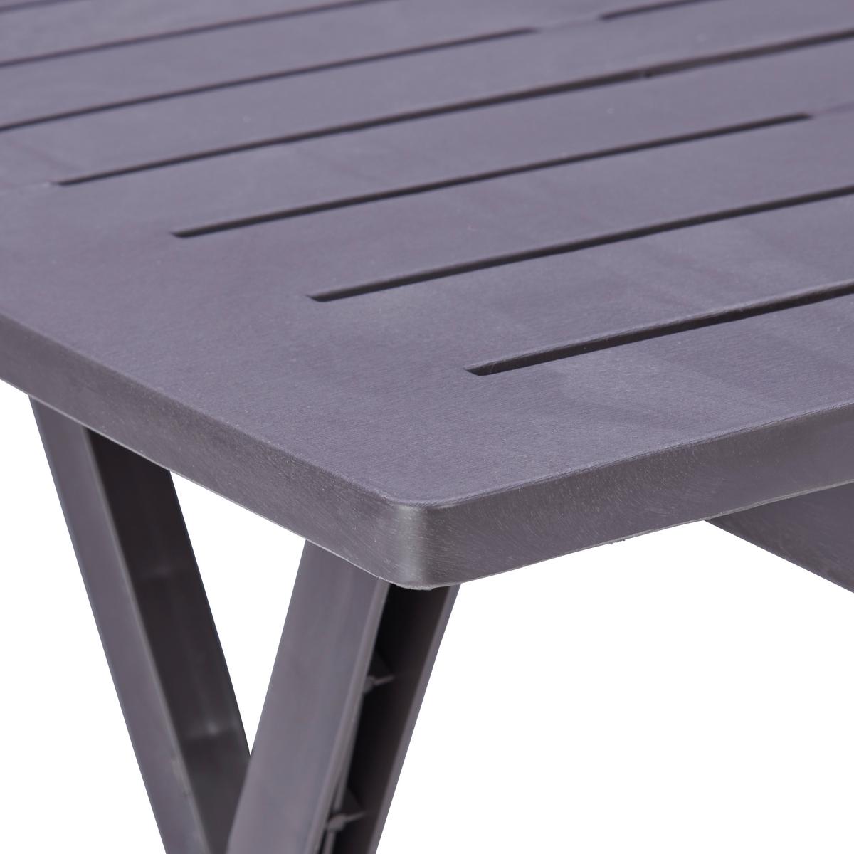 Beistelltisch Klappbar Adige Mokkafarben - Braun, MODERN, Kunststoff (44/50/44cm)