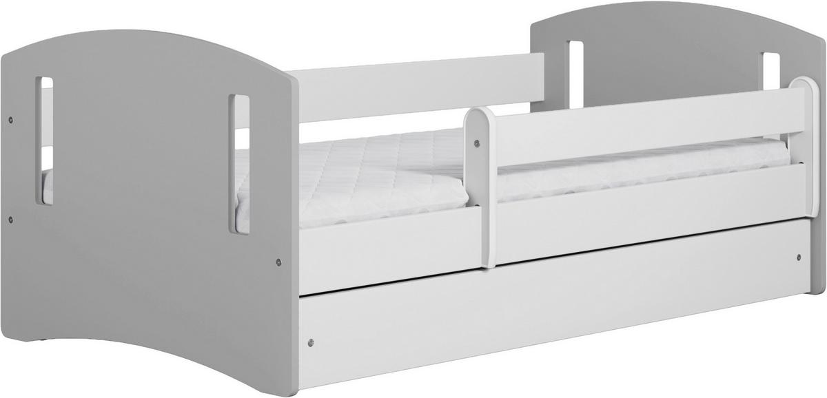 KINDER-/JUNIORBETT Classic Grau/Weiß 80x180cm - Birkefarben/Weiß, MODERN, Holz/Holzwerkstoff (80/180cm) - MID.YOU
