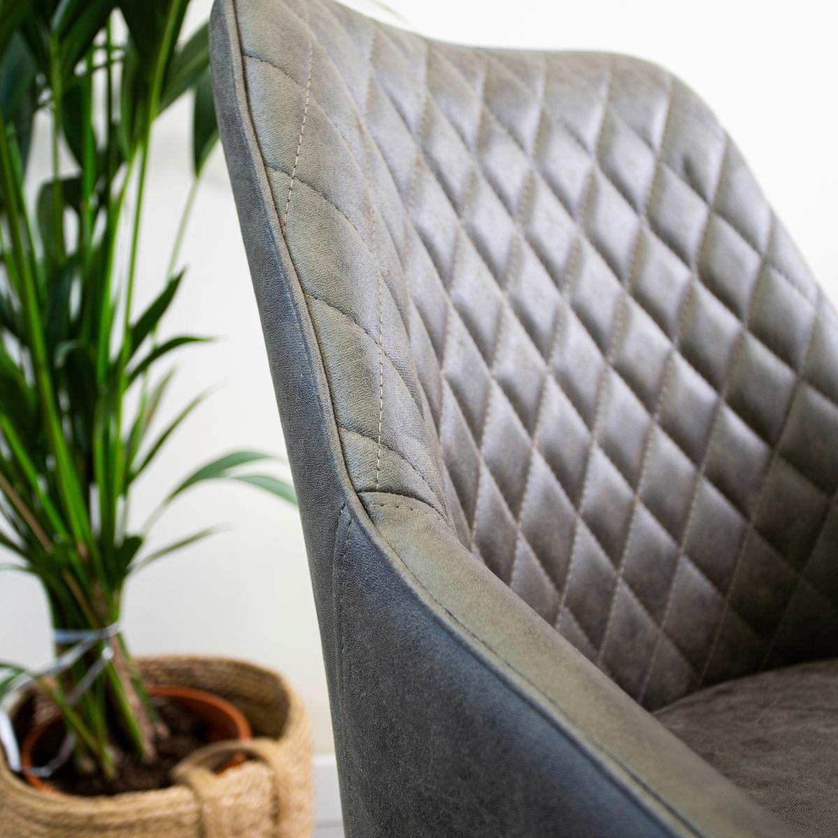 Drehstuhl Kayne - Anthrazit/Schwarz, KONVENTIONELL, Textil/Metall (60/84/64,5cm) - MID.YOU