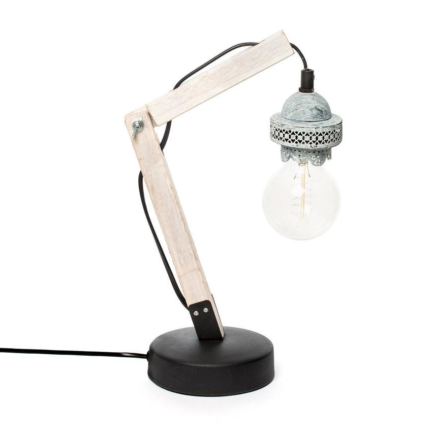 Tischlampe Rossa Grau/ Braun/schwarz