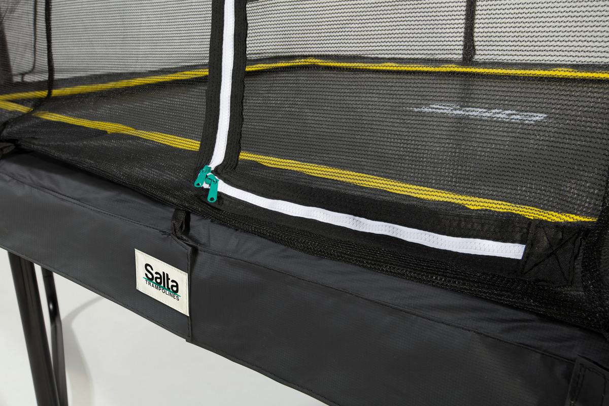 Trampolin 5091a - Schwarz, KONVENTIONELL, Metall (153/214cm) - Salta