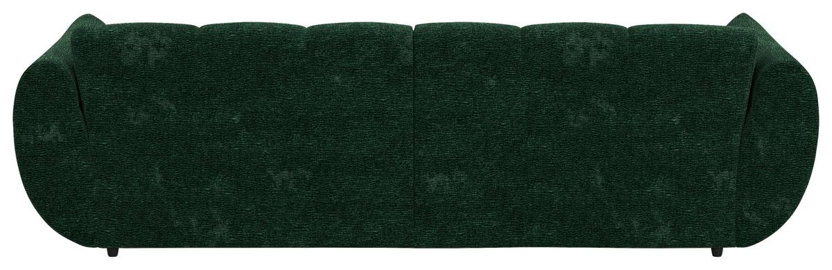 Rohová sedačka PANDA, pravá, tmavě zelená žinylka - černá/tmavě zelená, Trend, textil/plast (280/178cm) - Premium Living