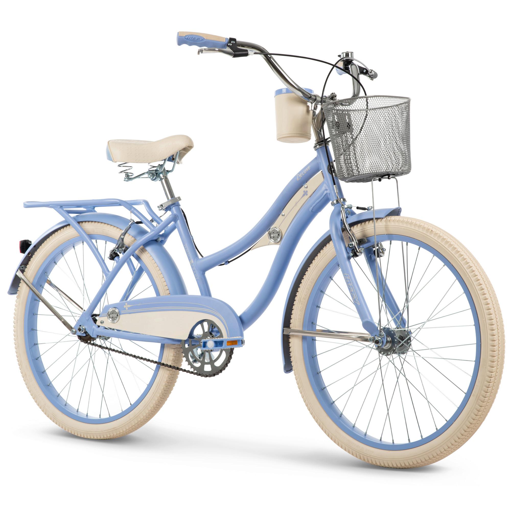 Kinderfahrrad Deluxe Pastellblau, 24 Zoll - Pastellblau, Basics, Metall (70/104/162cm)