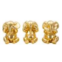 Skulptur Kunststoff, Gold - Basics, Kunststoff (15.5/20.5/15.5cm)