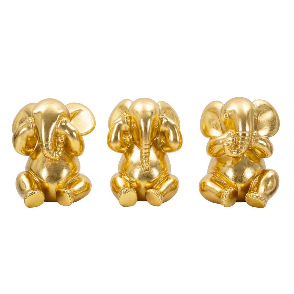 SKULPTUR Kunststoff, Gold