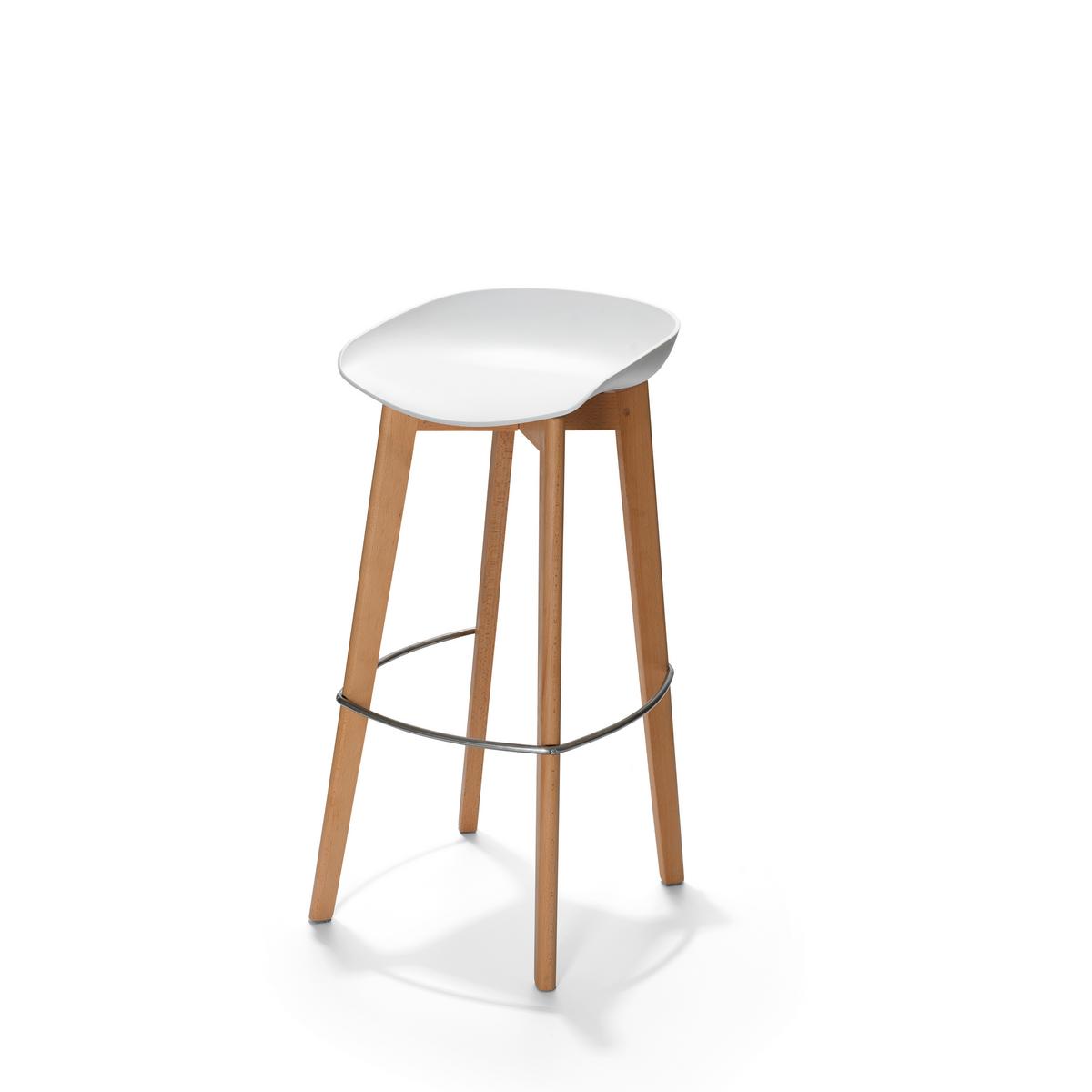 Barhocker-Set Keeve - Weiß, MODERN, Holz/Metall (47/119/53cm) - MID.YOU