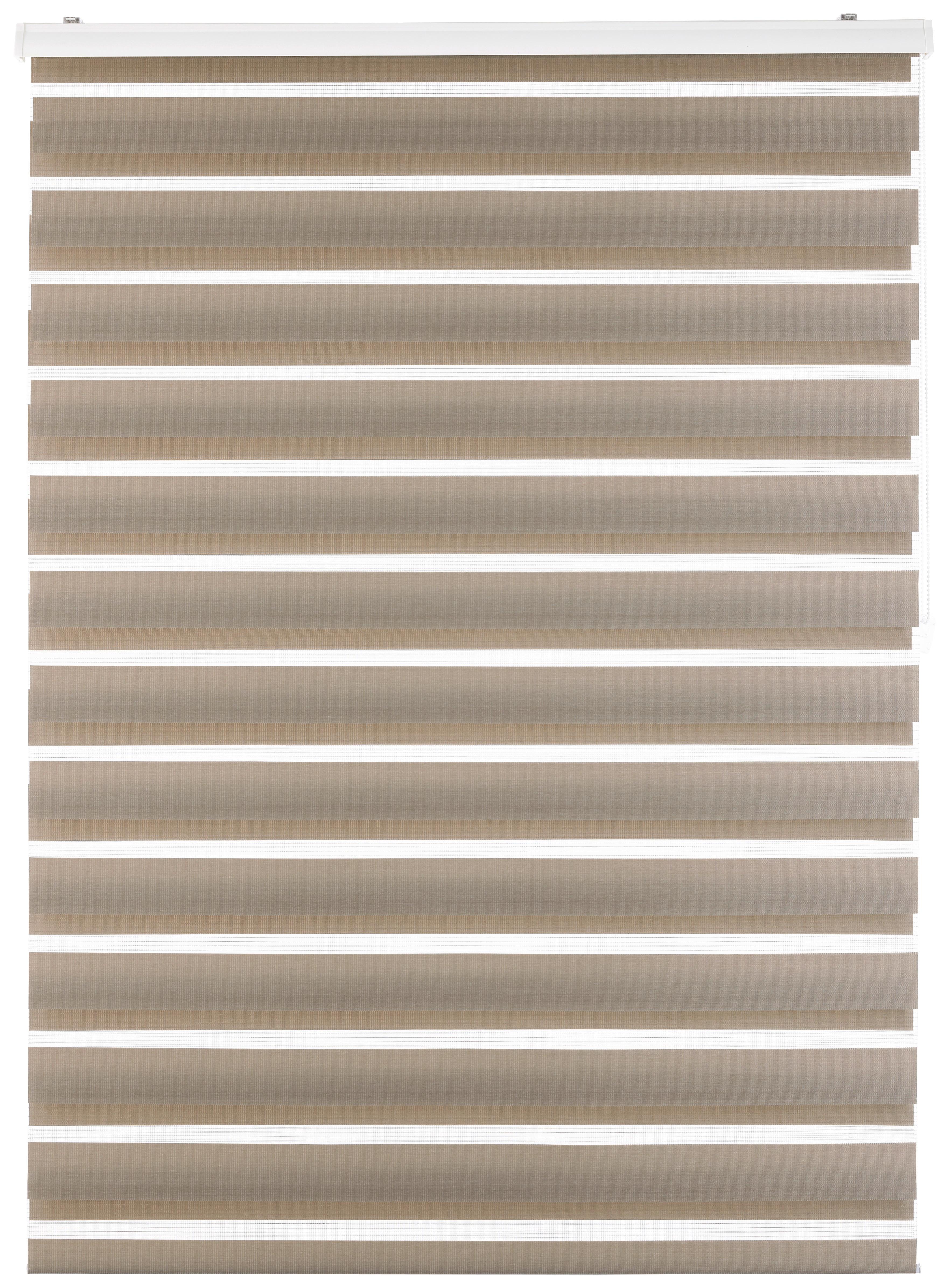 Dvojitá roleta Thomas, 120/160cm, hnedosivá - taupe, textil/plast (120/160cm) - Premium Living