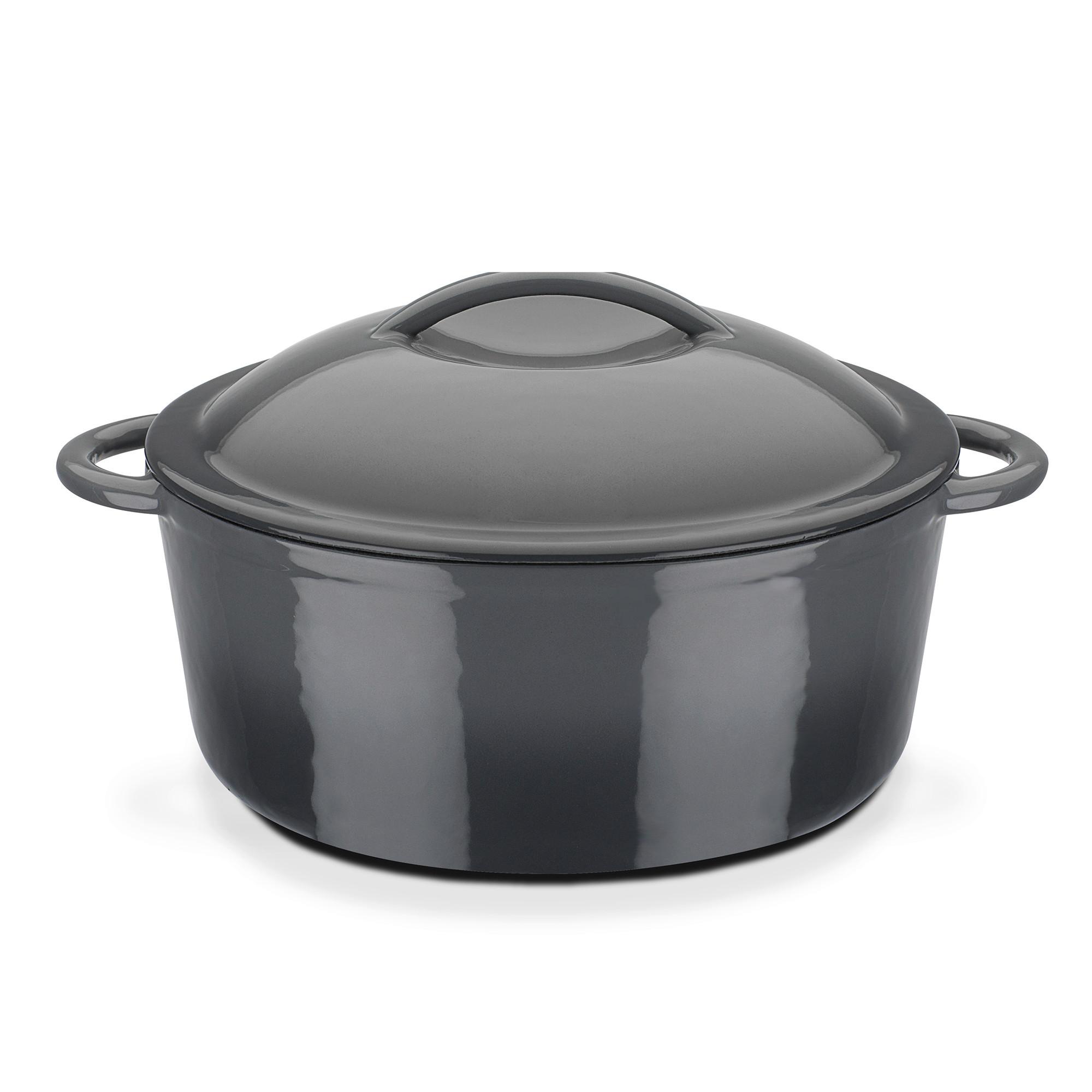 Gsw Kochtopf Grey Shadow Grau, D/h: 24x10cm - Grau, Basics, Metall (24/10cm) - GSW