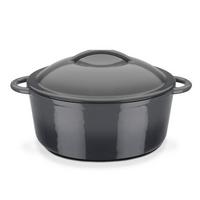 Gsw Kochtopf Grey Shadow Grau, D/h: 24x10cm - Grau, Basics, Metall (24/10cm) - GSW