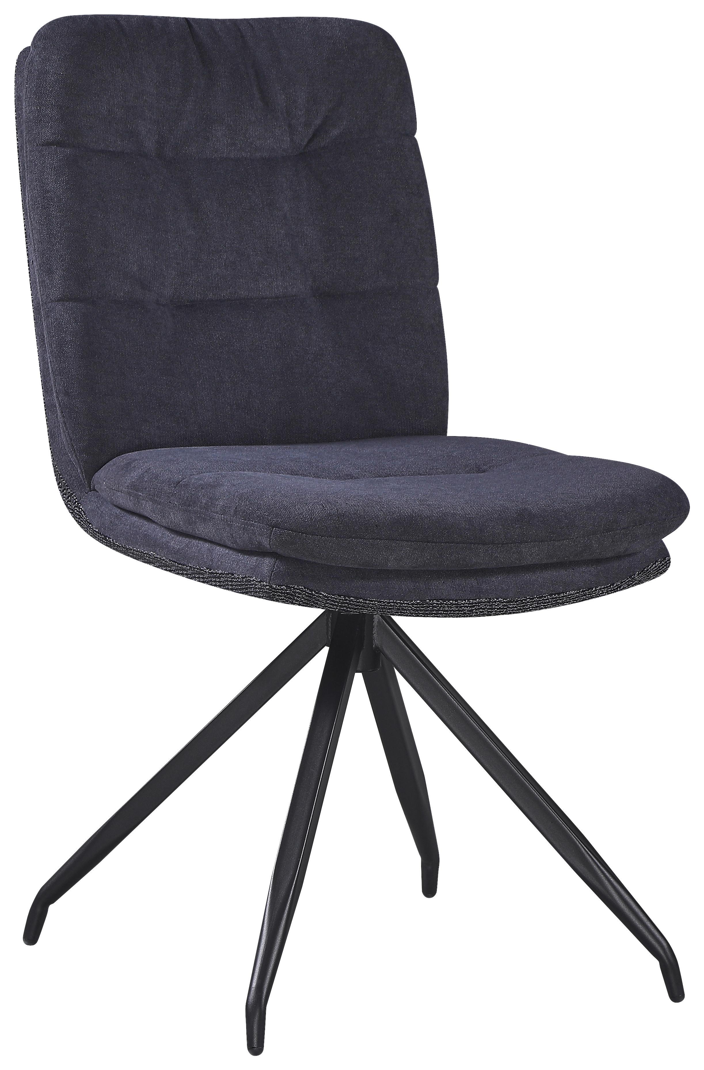 ŽIDLE NOVA - šedá/černá, Moderní, kov/textil (48/89/67cm) - Premium Living