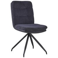 ŽIDLE NOVA - šedá/černá, Moderní, kov/textil (48/89/67cm) - Premium Living