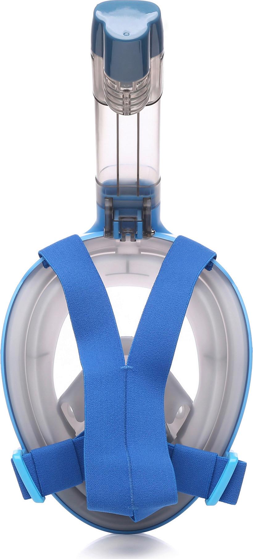 Schnorchelset L/XL mit Abflussventil Blau - Blau, Basics, Kunststoff (42/18,3/17,2cm)