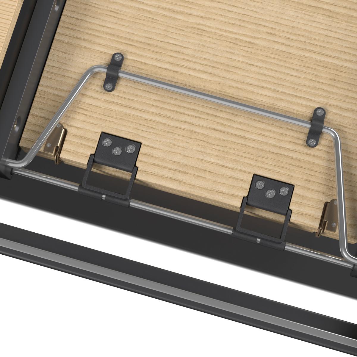 ROZŤAHOVACÍ STÔL AMADO 200X90 CM - čierna/farba duba, Modern, kov/drevo (200/76/90cm) - Bessagi Home