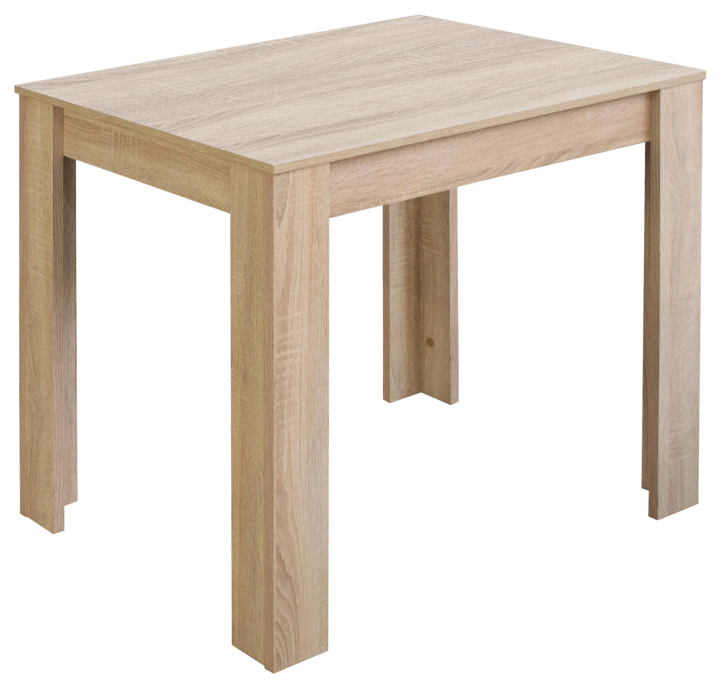 Esstisch Pit Sonoma Eiche Dekor L: 80cm - Sonoma Eiche, MODERN, Holzwerkstoff (80/60/75cm) - Livetastic