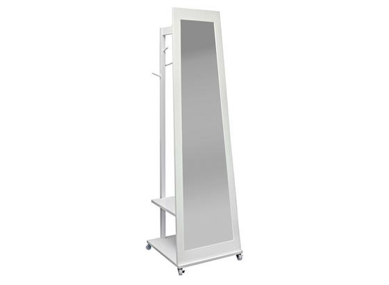 Stojacie Zrkadlo Sabine - biela, Moderný, kompozitné drevo/sklo (30/50/170/50cm) Stojacie Zrkadlo Sabine - biela, Moderný, kompozitné drevo/sklo (30/50/170/50cm)