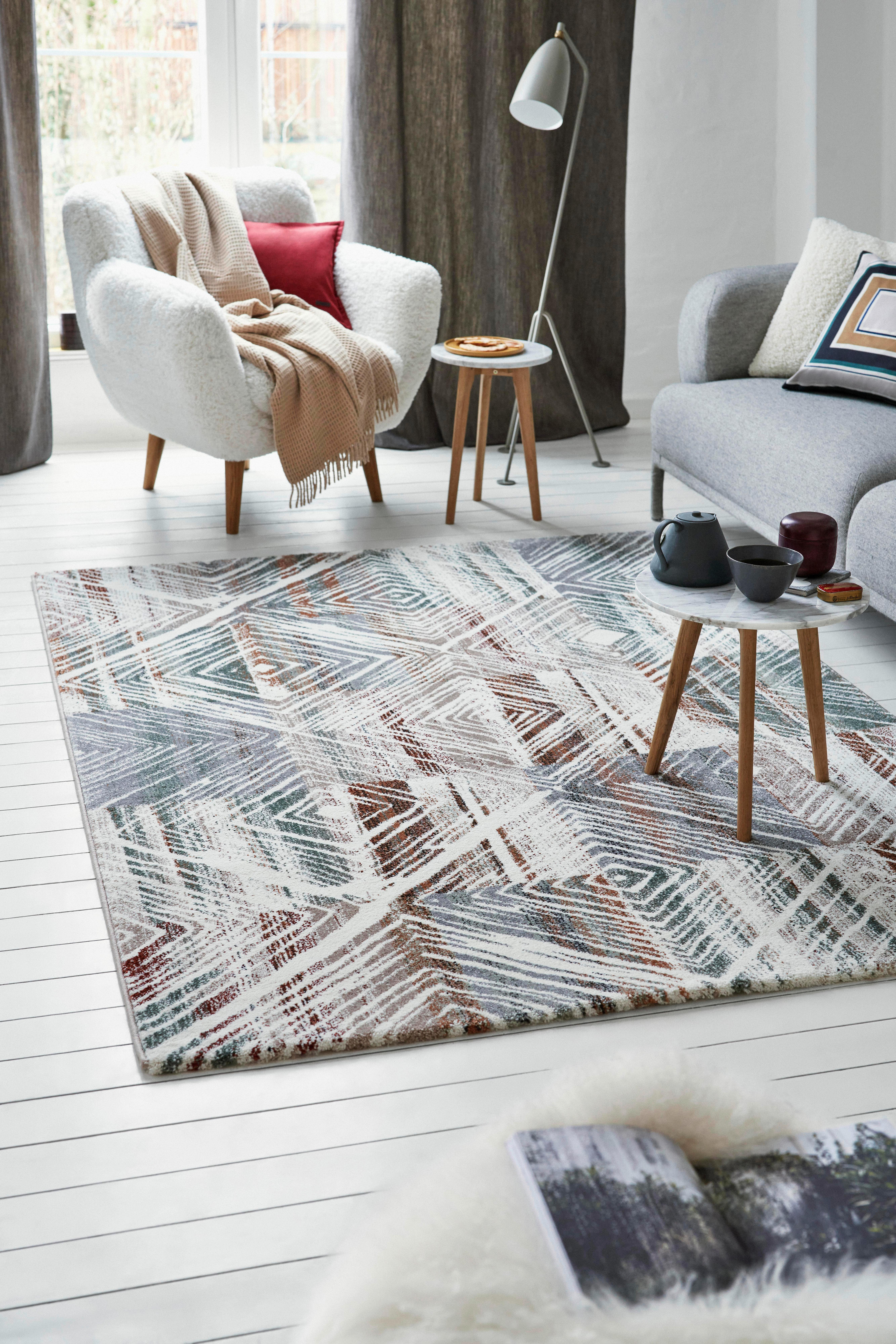 Webteppich Multicolor Cuba 200x290 Cm - Rostfarben/Multicolor, Design, Textil (200/290cm) - Esprit