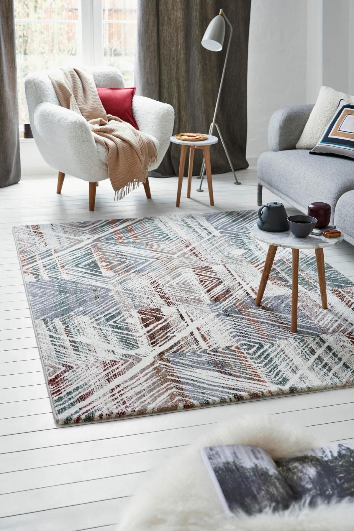 Webteppich Multicolor Cuba 200x290 Cm - Rostfarben/Multicolor, Design, Textil (200/290cm) - Esprit