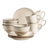 Frühstücksset Nottingham 12--Teilig. Beige - Beige, Basics, Keramik - Mäser