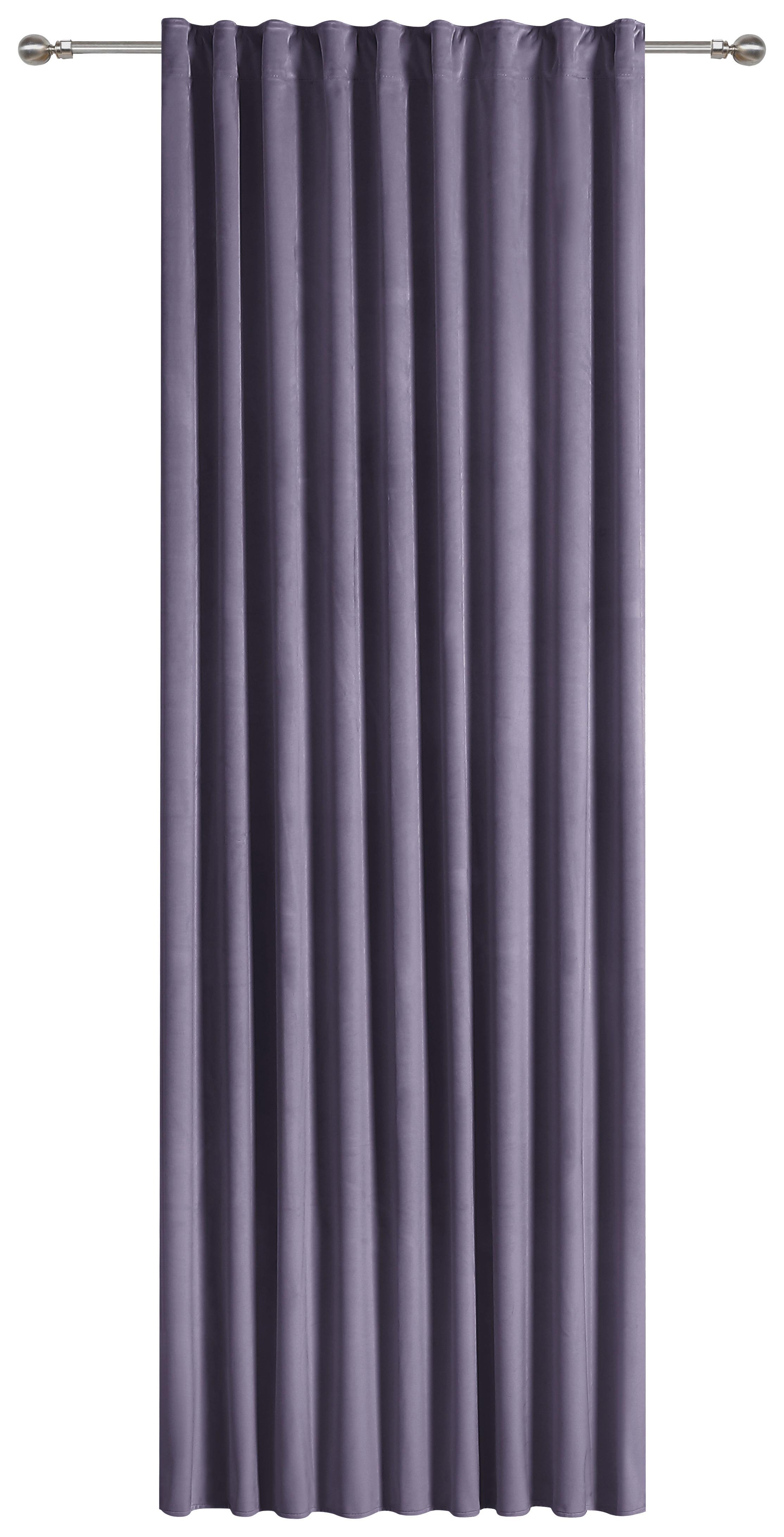 Vorhang mit Multifunktionsband Veronika 140x245 cm Lila