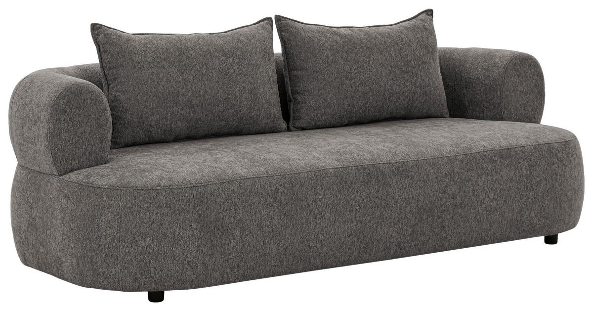 3-sitzer-sofa Ferro Anthrazit B: 200 Cm - Anthrazit/Schwarz, Design, Textil (200/76/96cm) - Livetastic