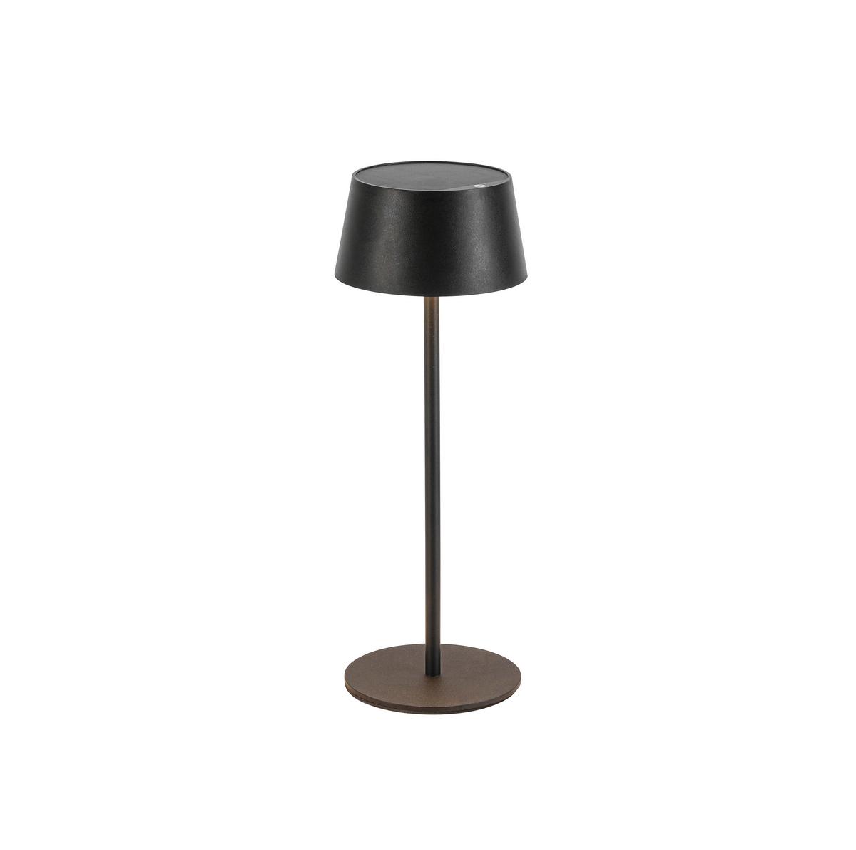 STOLNÍ LAMPA NA BATERIE LITZI - černá, Moderní, kov/plast (11,6/31,3cm) - Modern Living