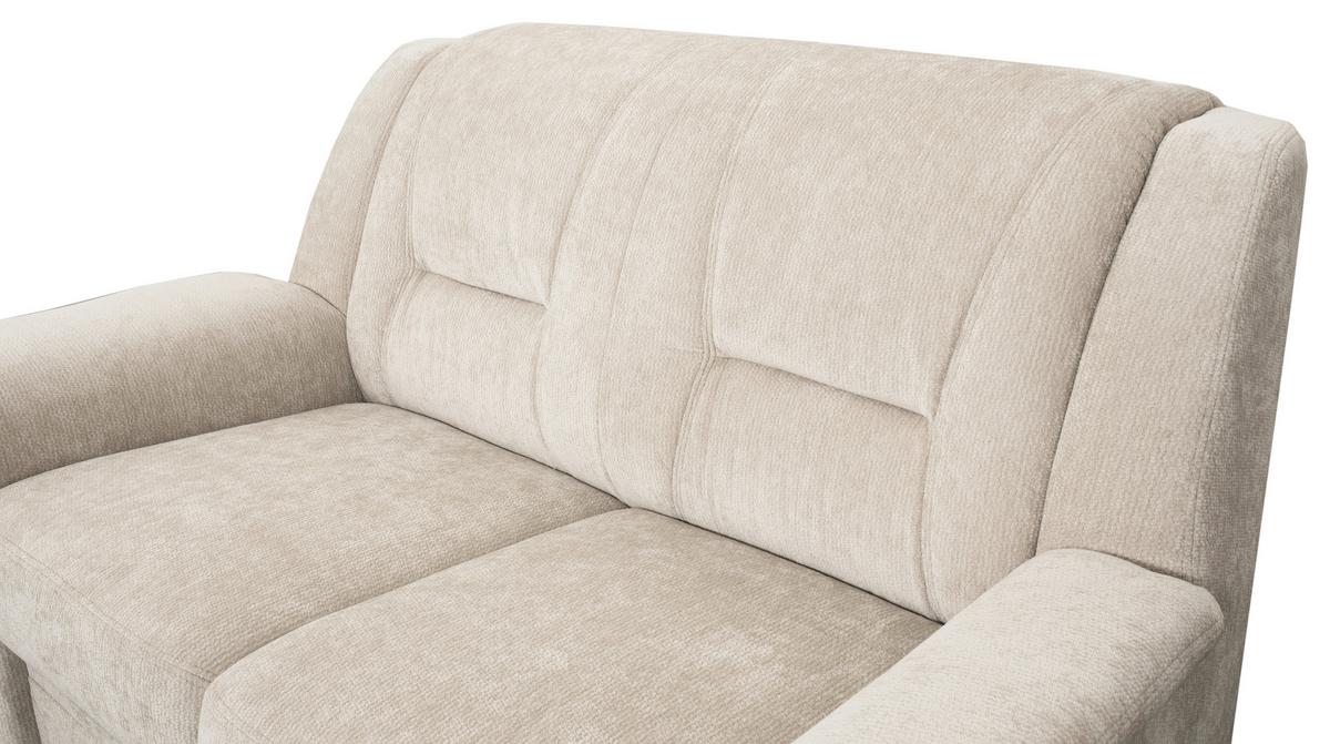 2-SITZER-SOFA Rafael, Creme B: 152 cm - Creme/Schwarz, Trend, Textil (152/95/95cm)