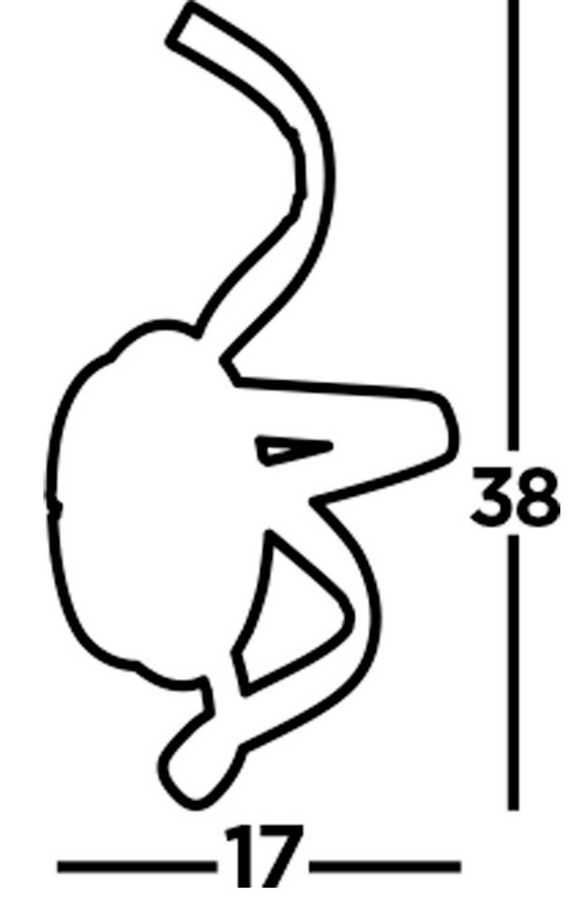 Wandleuchte 9208cc - Basics, Glas/Metall (17/38cm)