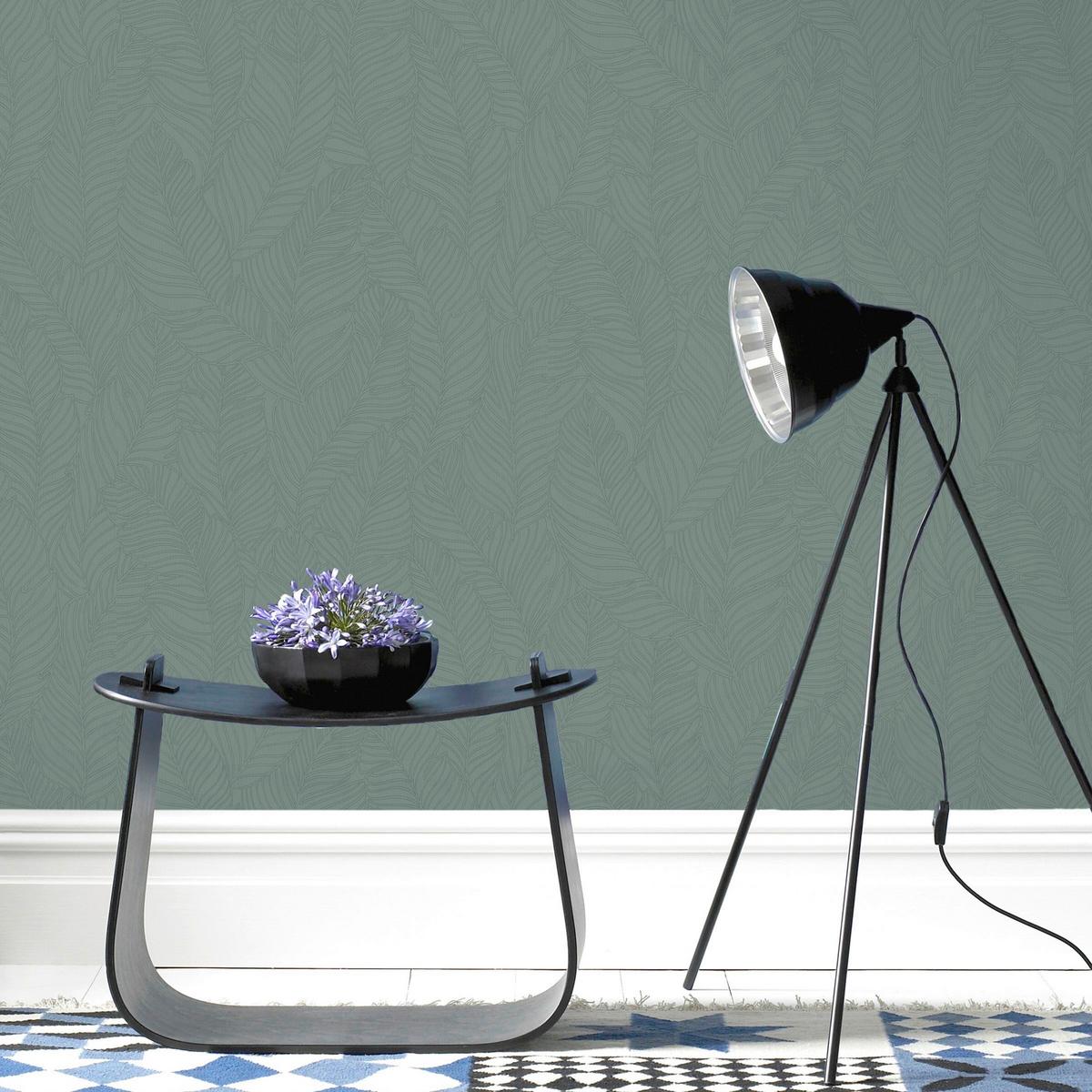 Vliestapete 105972 - Grün, Basics, Papier/Kunststoff (52/1000cm)