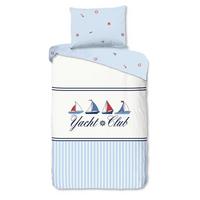 WENDEBETTWÄSCHE YACHTCLUB - Blau/Weiß, Basics, Textil (140/200cm)