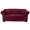 Schlafsofa Cupido - Rot/Schwarz, Design, Textil (213/86/99cm) - MID.YOU