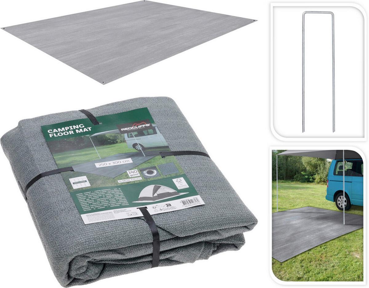 Outdoor-Bodenmatte Cy8001880 - Grau, Basics, Kunststoff (300/250/1cm)