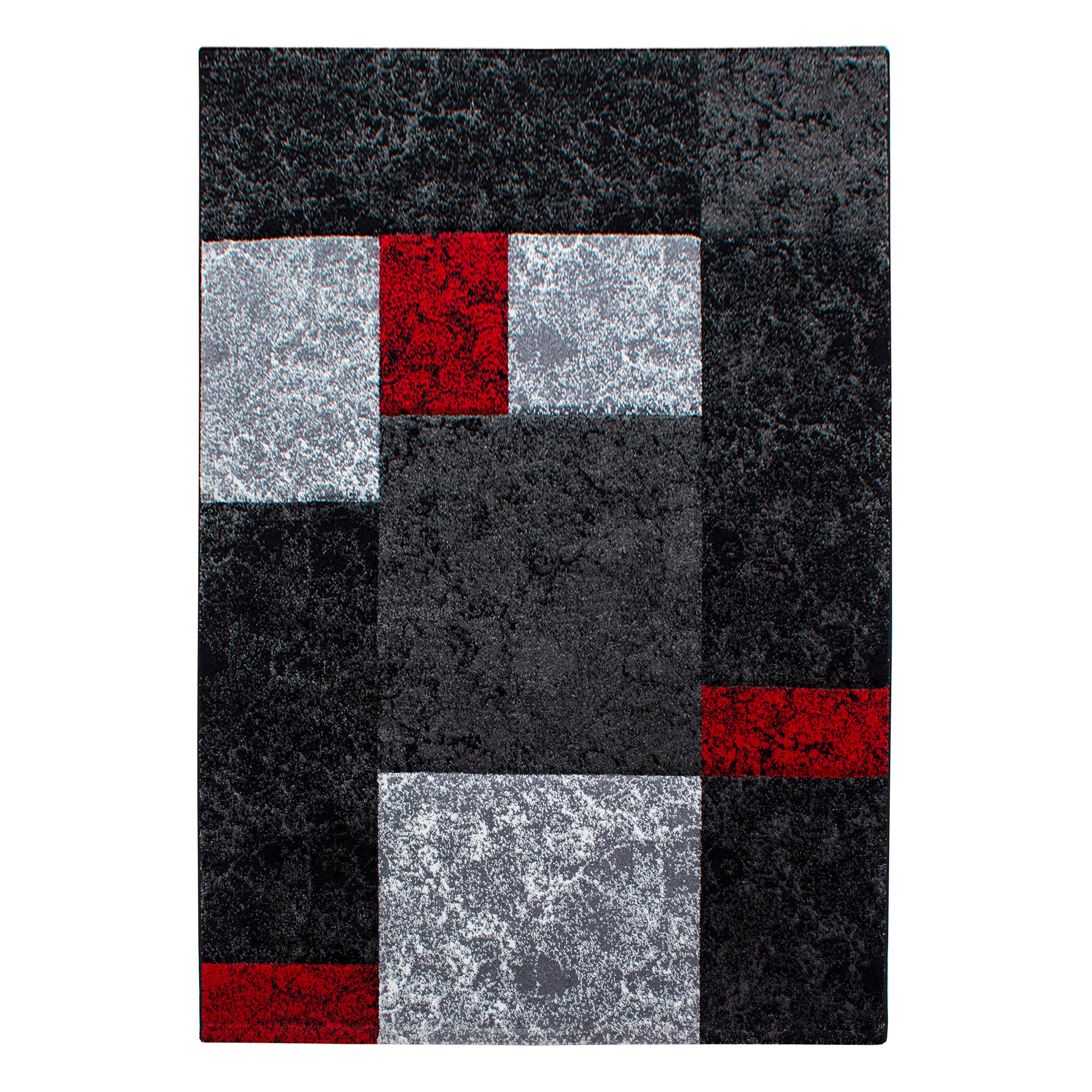 Flachwebteppich Hawaii - Rot, Design, Textil (140/200cm) - Novel