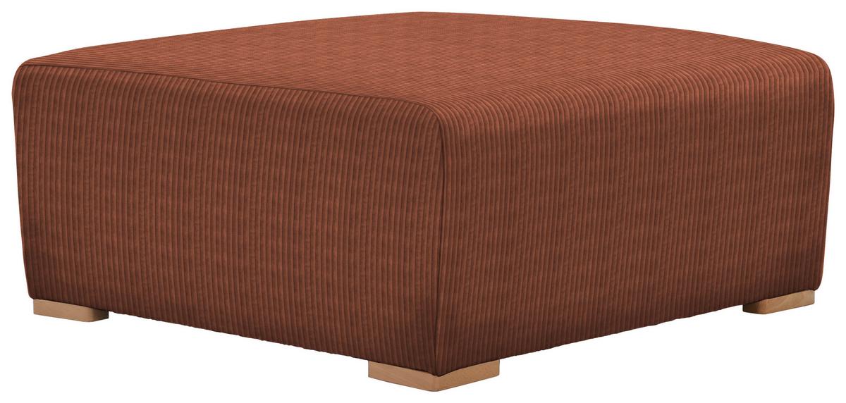 Hocker Vouge Kupferfarben BxHxT: 101x44x92 cm - Buchefarben/Kupferfarben, KONVENTIONELL, Textil (101/44/92cm) - Livetastic