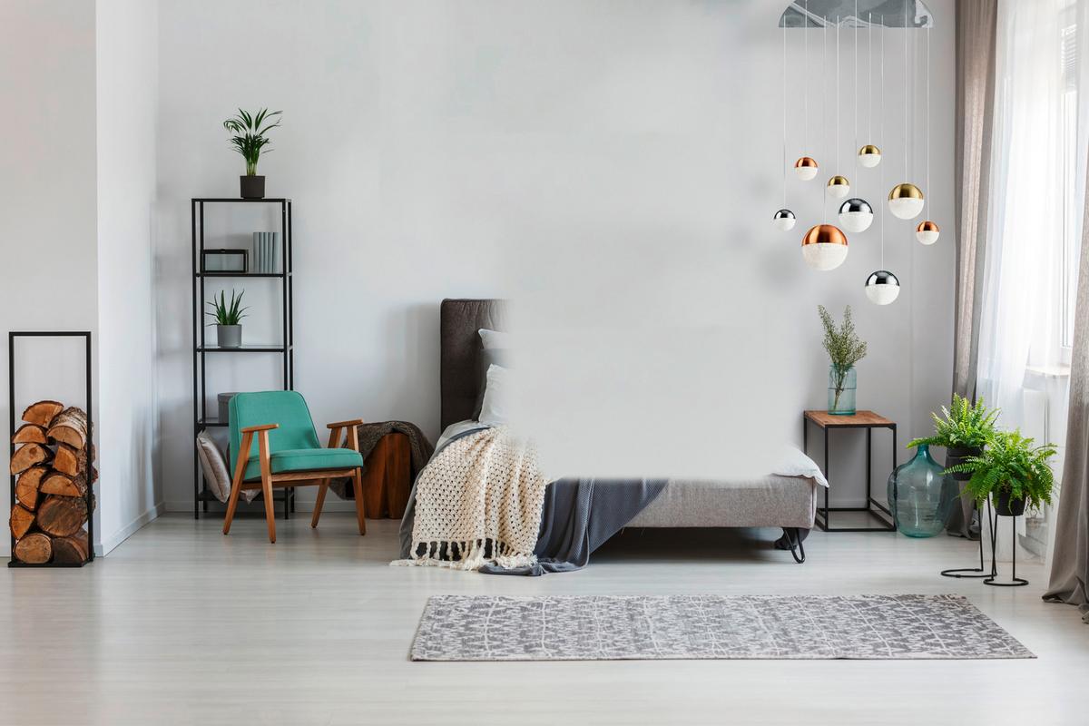 Led Függőlámpa 4519-9 - krómszínű, Design, üveg/textil (60/153cm)