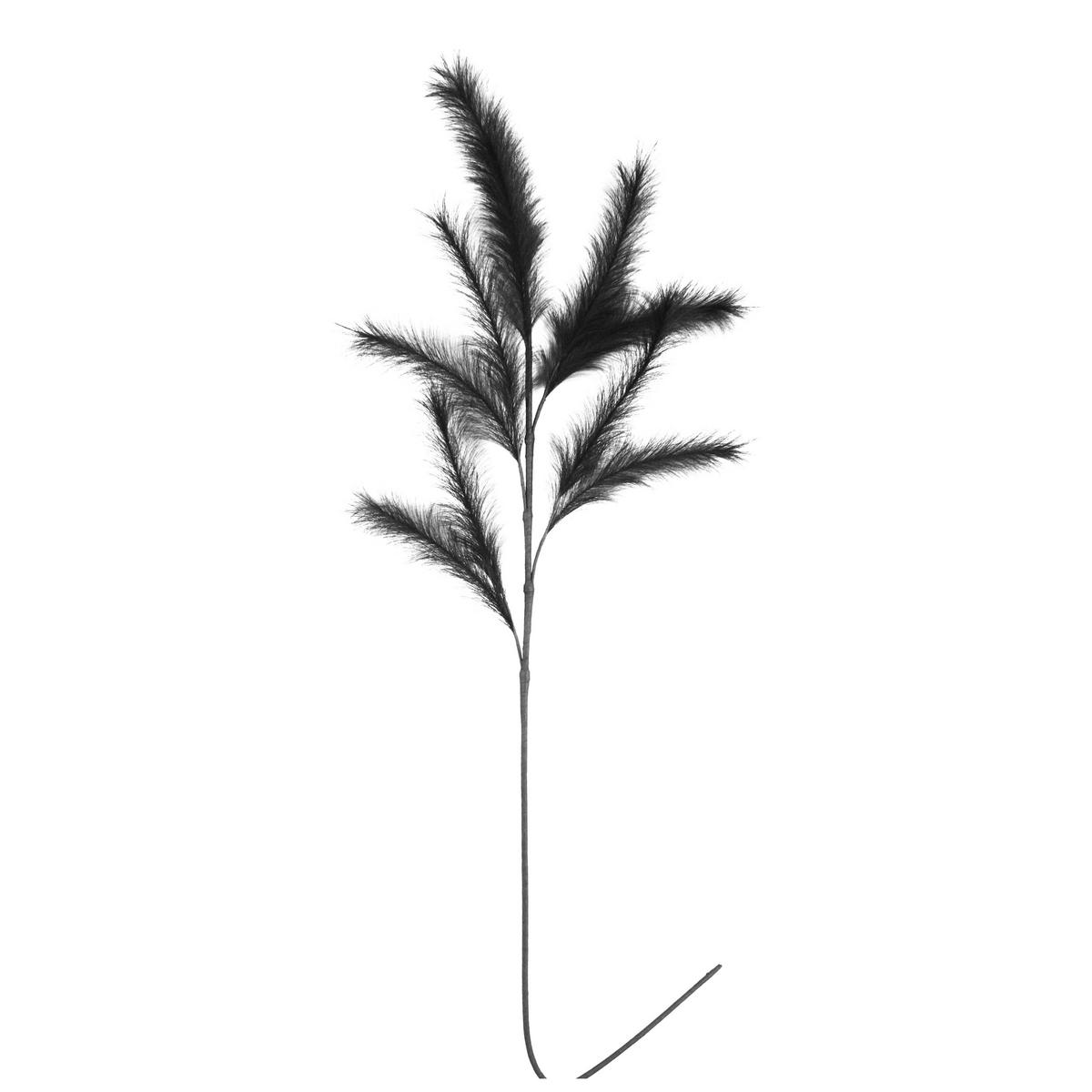 Kunstpflanze Hanni - Schwarz, KONVENTIONELL, Papier/Kunststoff (120cm) - Luca Bessoni