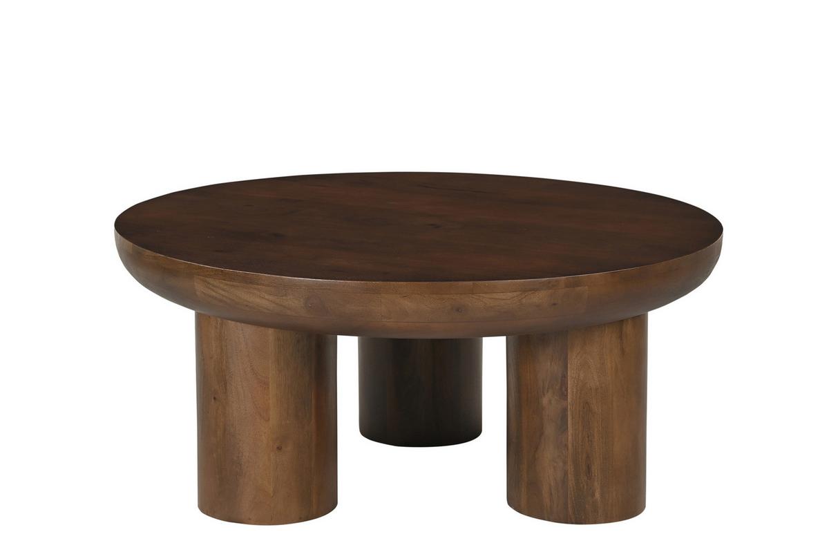 COUCHTISCH Mangoholz B: 90cm - Braun, Design, Holz (90/90/40cm) - MID.YOU