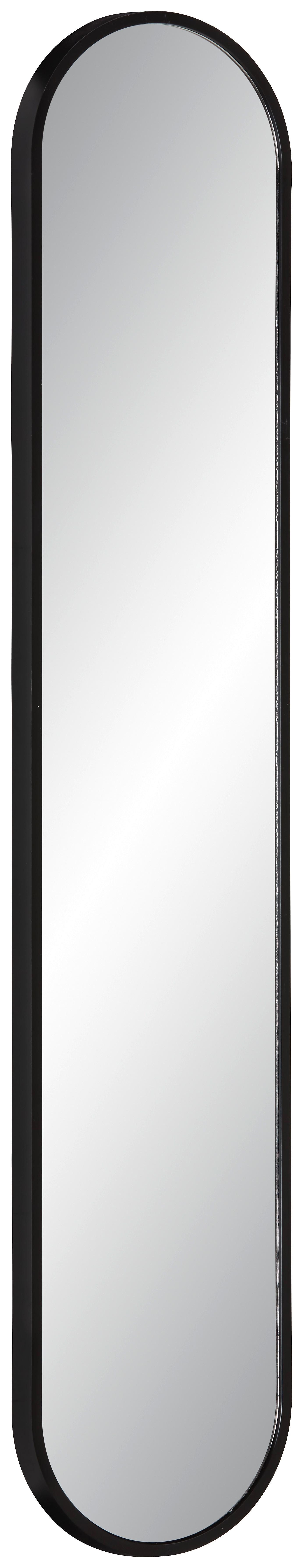 Zrkadlo MONI čierna - čierna, Modern, plast/sklo (20/101cm) - Mömax